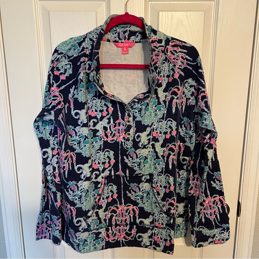 Lilly Pulitzer Captain Popover Pop Up Monkey Trouble - XL